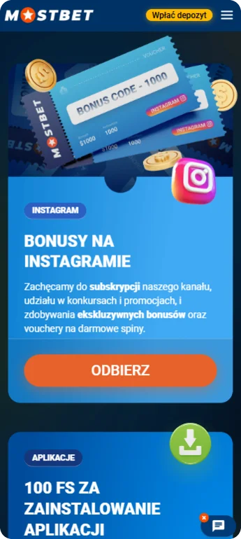 Mostbet app free money